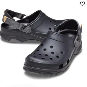 Joybees All-Terrain Velcro Strap Black Waterproof Clog Shoe